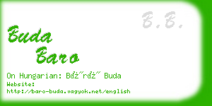 buda baro business card